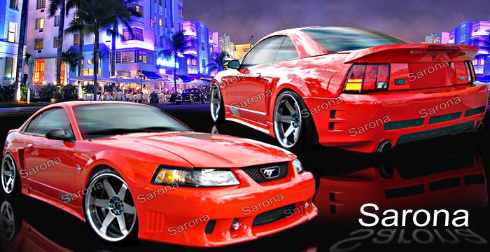 Custom Ford Mustang  Coupe Body Kit (1999 - 2004) - $1290.00 (Manufacturer Sarona, Part #FD-023-KT)